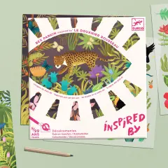 Djeco Inspired By A Moment in Time Rub-On Transfers Kit