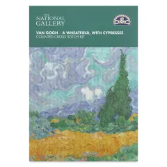 DMC The Museum Collection Cross Stitch Kit - &ldquo;A Wheatfield, with Cypresses&rdquo; by Vincent Van Gogh, The National Gallery