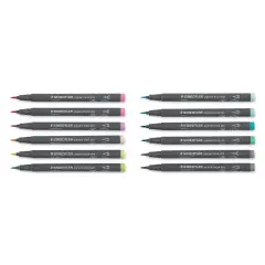 Staedtler Pigment Arts Brush Pens - Pastel Colors, Set of 12