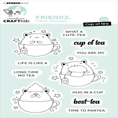 Studio Light Friendz Clear Stamp-Nr. 553, Cup Of Tea