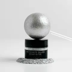 Shine Dessert Glitter: "Meteorite Silver" - Silver Edible Dessert Glitter