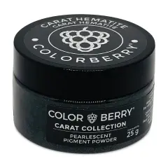 Colorberry Carat Collection Dry Resin Pigment - Hematite, 25 g, Jar