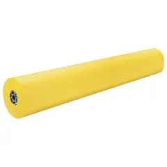 Dixon Rainbow Colored Kraft Paper Roll - 36" x 1000' - Canary Yellow