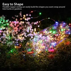 100 LED Solar Power String Fairy Lights Garden Outdoor Party Christmas Lamp Multicolor
