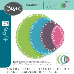 Sizzix Fanciful Framelits Die Set By Stacey Park 9/Pkg-Clare Classic Ovals