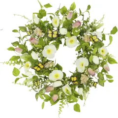 Welcome Spring in Style: 18" Farmhouse Spring Wreaths for Your Home