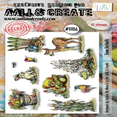 AALL And Create A6 Photopolymer Clear Stamp Set-Team Furballs