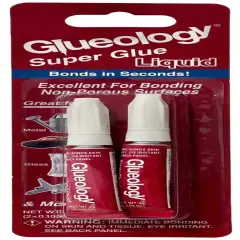 Glueology Super Glue Liquid 3g 2/Pkg