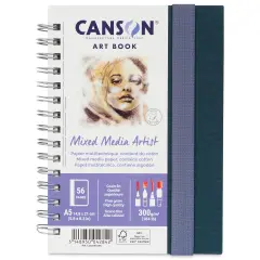 Canson Mixed Media Artist Art Book - 5-7/8" x 8-1/4", 28 Sheets