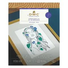 DMC The Designer Collection Embroidery Kits - &ldquo;Portrait with Bellbind&rdquo; by Joanna Hateley, Beginner