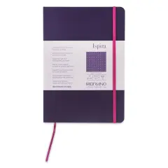 Fabriano Ispira Soft-Cover Notebook - Purple, 5-4/5" x 8-1/4", Dot Grid