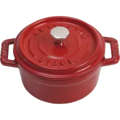 STAUB Cast Iron 0.25-qt Mini Round Cocotte
