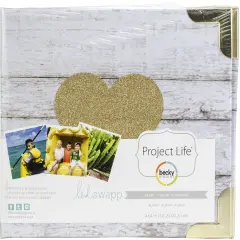 Project Life D-Ring Album 4"X4"-Glitter Heart
