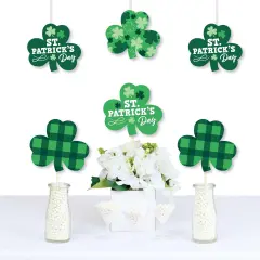 Big Dot of Happiness Shamrock St. Patrick's Day - Decorations Saint Paddy's Day Party Essentials - Set of 20
