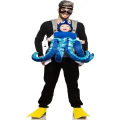 Adult's Baby And Me Diver And Octopus Carrier Costume Accessory Kit
