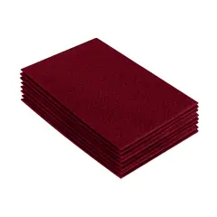 FabricLA Acrylic Felt Sheets for Crafts - Precut 9" X 12" Inches (20 cm X 30 cm) Felt Squares - Use Felt Fabric Craft Sheets for DIY, Costume, and Decoration | Red - 8 Pieces