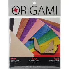Yasutomo Fold 'Ems Origami 2-Sided Paper 5.875" 50/Pkg-Kraft/Brights