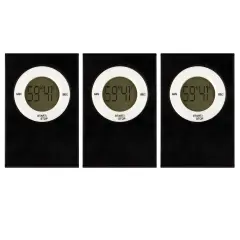 Magnetic Digital Timer, Black, Pack of 3