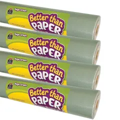 Better Than Paper&reg; Bulletin Board Roll, Sage Green, 4-Pack