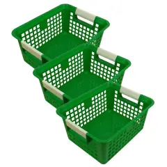 Tattle&reg; Book Basket, Green, Pack of 3
