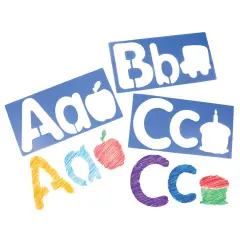 Roylco Big Alphabet and Picture Stencils