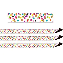 Confetti Magnetic Border, 24 Feet Per Pack, 3 Packs