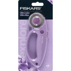 Fiskars Designer Loop Rotary Cutter 45mm-Ultra Lilac