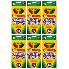Colored Pencils, 12 Per Box, 6 Boxes