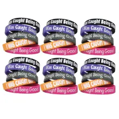 I Was Caught Being Good Wristband Pack, 10 Per Pack, 6 Packs