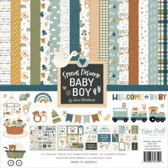 Echo Park Collection Kit 12"X12"-Special Delivery Baby Boy