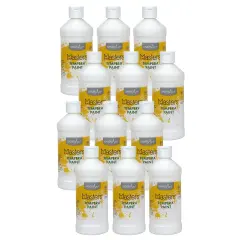 Little Masters&reg; Tempera Paint, White, 16 oz., Pack of 12