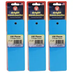 Mighty Bright&trade; Bookmarks, 100 Assorted Colors Per Pack, 3 Packs