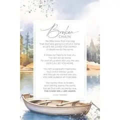 Broken Chain Wood Plaque with Easel and Hook Wall Tabletop Art - 6 inches x 9 inches