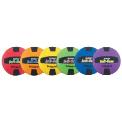 Rhino&reg; Softeeze Volleyball Set, Assorted Colors, Set of 6