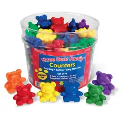 Three Bear Family&reg; Rainbow&trade; Counters, Set of 96