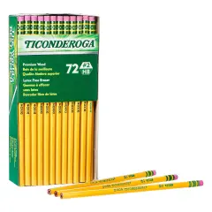 Original Ticonderoga&reg; Pencils, No. 2 Soft, Unsharpened, Box of 72