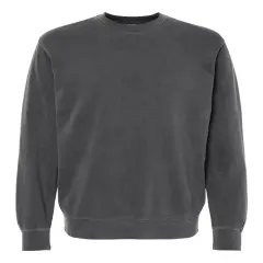 Independent Trading Co&reg; Midweight Pigment Dyed Crewneck Sweatshirt Pigment black