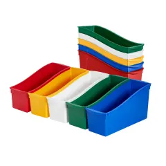 Linking Book Bins, Colorful Connecting Storage Assorted