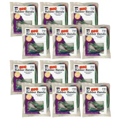 Big Rubber Bands, 7" x 1/8", 12 Per Pack, 12 Packs