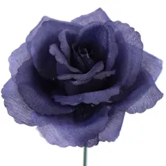 50-Pack: Navy Blue Rose Picks, 8" Stems, 3" Wide, Floral Home by Artificial Flowers