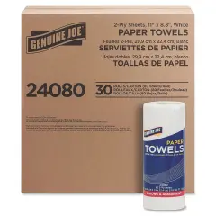 Genuine Joe&reg; 2-Ply Household Roll Paper Towels (Pack of 30)