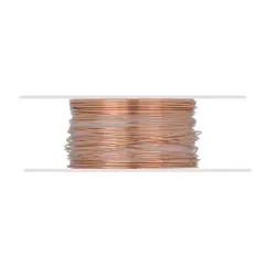 JewelrySupply Copper Wire 28 Gauge Dead Soft Round (20 Foot)