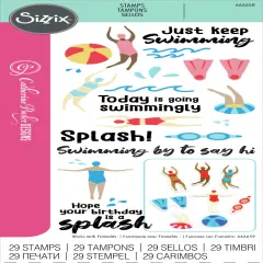 Sizzix Clear Stamps Set By Catherine Pooler 29/Pkg-Synchronized Swimmers