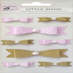 Little Birdie Glitter Embellishments 8/Pkg-Fancy Bowes