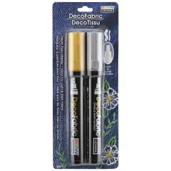 Uchida DecoFabric Opaque Paint Marker Chisel Tip 2/Pkg