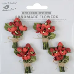 Little Birdie Jubilee Paper Flowers 4/Pkg