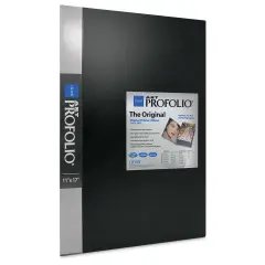 Itoya Original Art Profolio - 17" x 11", Black, Portrait, 24 Pages