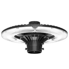 Led Post Top Light 100W Dusk to Dawn Outdoor Circular Area Pole Light 5000K