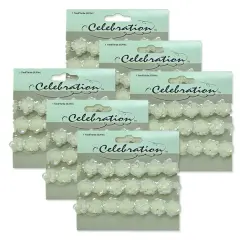 6 Yards of Rosettes Sequin Trim 6 Packs of 1yd