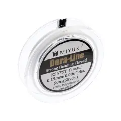 Miyuki Dura-Line 0.15mm Strong Beading Thread, 50m Clear